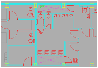 Airport Terminals Indoor Mapping CAD Drawing example.