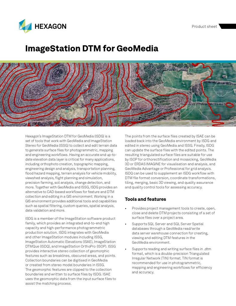 ImageStation GTM for GeoMedia