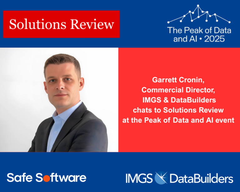 Garrett Cronin chats to Solutions Review at the Peak of Data and AI Event