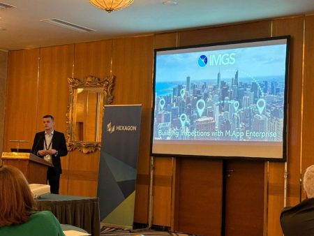 Garrett Cronin and Ciaran Kirk attend the Hexagon, Safety and Infrastructure Geospatial Partner Conference in Athens