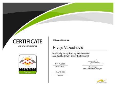 FME Server Professoinal Certificate
